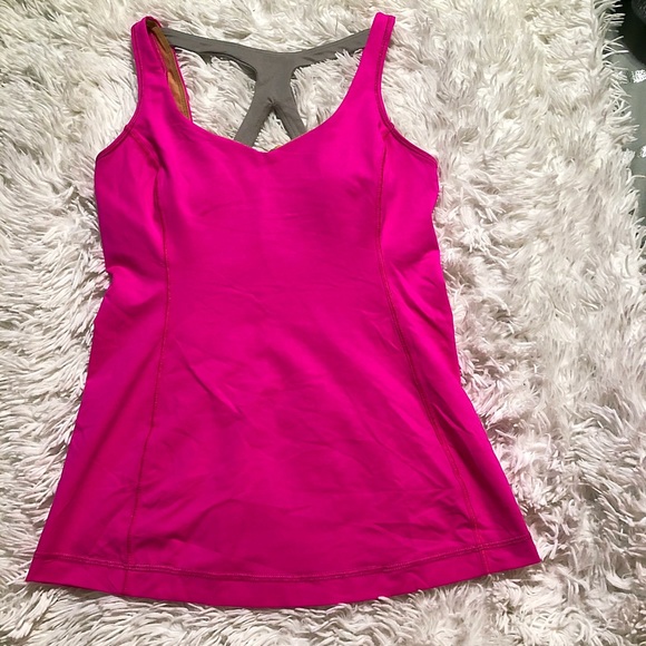 lululemon athletica Tops - Lululemon Cross Back Tank Top in Size 6